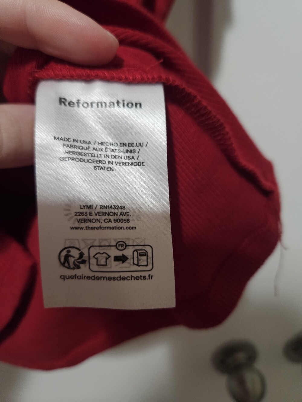 Reformation Raelynn Knit Top XL - Picture 4 of 5